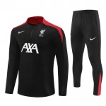 Liverpool Sweatshirt Za Trening Četvrt-Zip 2024-25 Crna Liverpool Sweatshirt Za Trening Četvrt-Zip 2024-25 Crna